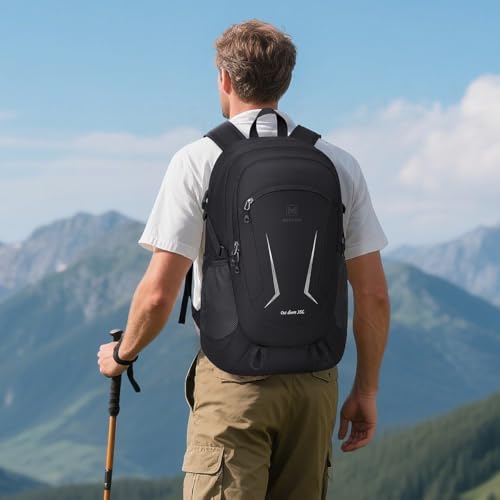 MIYCOO Backpack - Ultra Lightweight Packable Backpack for Travel Camping, Hiking Back Pack Waterproof Foldable Daypack for Men Women Charcoal Black - color: Charcoal Black