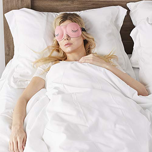 Bucky Ultralight Comfortable Contoured Travel and Sleep Eye Mask, Strawberry Eyelash, One Size - color: Strawberry Eyelash