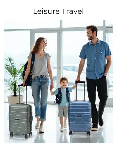 BAGSMART Carry On Luggage 22x14x9 Airline Approved with Spinner Wheels,Lightweight 20 Inch Luggage with TSA Lock,Expandable Hard Shell Carry On Suitcases for Men Women,Gray - color: Gray