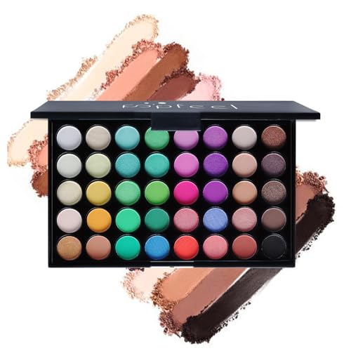 FantasyDay All in One Makeup Kit for Women Full Kit Girls Makeup Gift Sets Xmas Essential Bundle Include Eyeshadow Palette Lipstick Blush Concealer Eyeliner Mascara Foundation Brush Eyebrow Pencil - color: SET001B