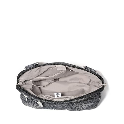 Baggallini Securtex Anti-Theft Crossbody - color: Midnight Blossom Print