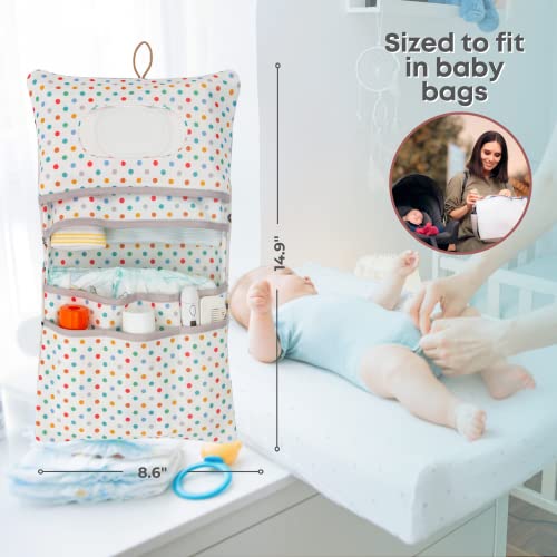 HAMUR Baby Diaper Bag Organizer – Compact & Foldable Stroller Pouch for Newborn Essentials | Travel-Friendly | Fits Boys & Girls (Animal) - color: Animal