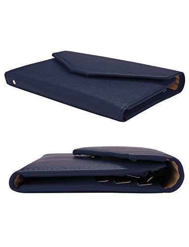 ZOPPEN Mulit-purpose Rfid Blocking Passport Holder Travel Wallet (Ver.4) Passport and Vaccine Card Holder ComboTri-fold Document Organizer Travel Essentials - color: #2 Navy Blue