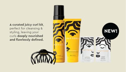 PATTERN Beauty by Tracee Ellis The Juicy Curl Kit for Curly & Coily Hair, 3a-4c, curly hair starter kit, texture hair travel products for curly hair.