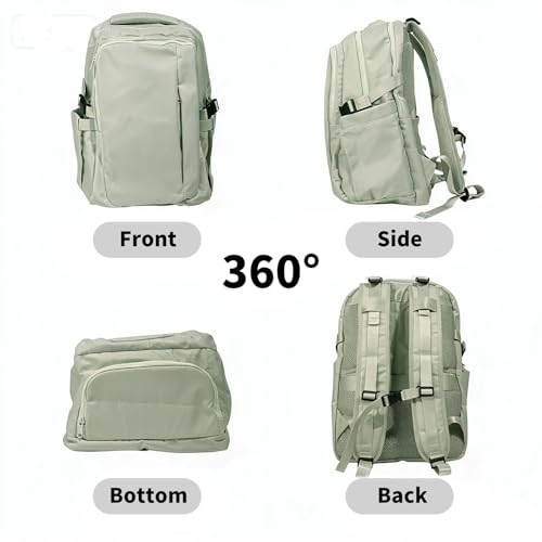 Travel Backpack for Women Men Carry on Backpack, Airline Approved Large Travel Bag Flight Approved Personal item, 15.6 Inch Laptop Backpack Casual Daypack for Weekender Business Hiking-GREY - color: Grey