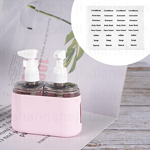Yamadura Travel bottles for Toiletries, TSA Approved Travel Containers, Refillable, Portable, Spray Bottles and Pump Bottles with Labels for Creams, Perfumes and Shampoos (Pink) - color: Pink