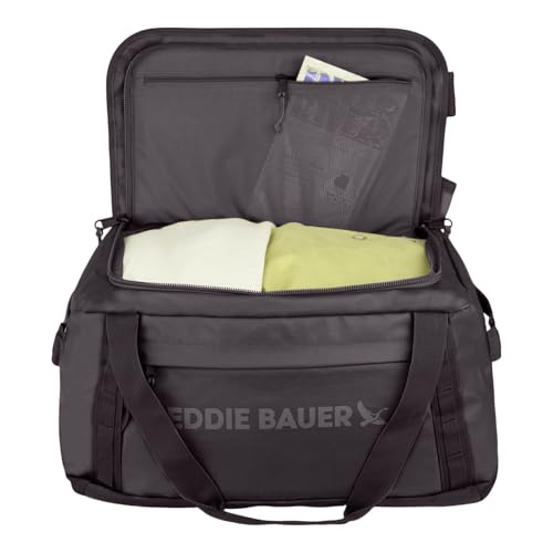 Eddie Bauer Maximus Duffel Bag 40L and 70L | Hiking | Outdoor | Travel | Lightweight | Weather-Resistant | Durable | Rugged - color: Black, size: 40L