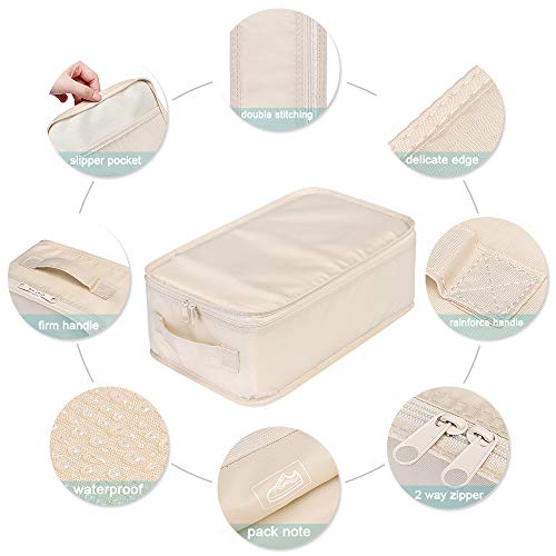Travel Shoe Bags, Foldable Waterproof Shoe Pouches Organizer-Double Layer (2 Blue Shoe Bags) - color: Blue, size: 2 Packs