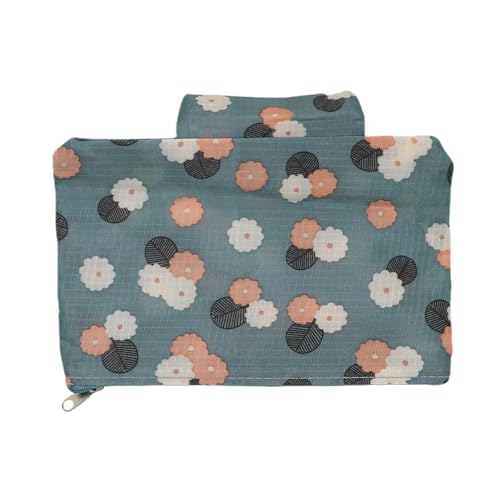 Bra Underwear Storage Bag Portable Multi-Functional Travel Organizers Pouch Case Packing Cube Cosmetic Bag,Blue Flowers - color: Blue Flowers
