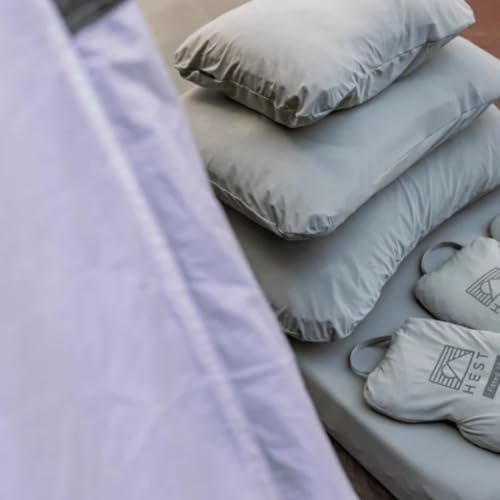 HEST Pillowcase Cooling - Compatible Camp Pillows - Jade Cooling Fabric - Machine Washable - Outdoor Ready - Medium - style: Camp Pillowcase- Medium Cooling