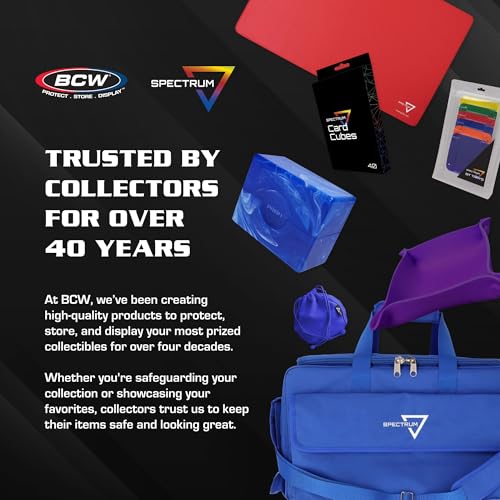 BCW Spectrum Board Game Bag | Durable Duffle for 6-8 Board Games | Expandable Pockets & Storage | Comfortable Removable Shoulder Strap | Easy Top & Side Access - color: Black