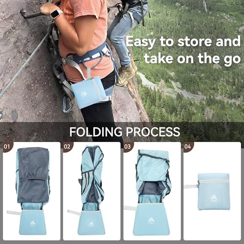 15L Small Hiking Backpack for Women Men Lightweight Packable Backpack Foldable Casual Daypack for Camping Travel Outdoor, Blue - color: Blue