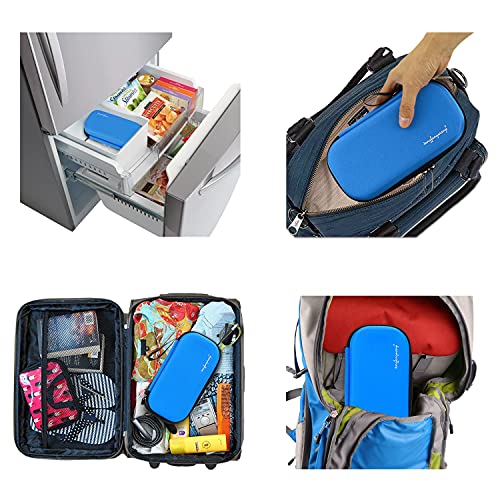 YOUSHARES Insulin Cooler Travel Case - Handy Medication Insulated Diabetic Carrying Cooling Bag for Insulin Pen, Glucose Meter and Diabetic Supplies with 3 Cooler Ice Pack - color: 01 Eva Bu