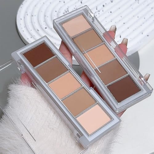 Matte Eyeshadow Palette, Nude Neutral Brown Eye Shadow, Beige Taupe Coffee Eyeshadow, Soft Blendable Natural Makeup, Long Lasting Waterproof Eyeshadow for Daily Office Smokey Look, Sombra de Ojos 01 - color: B01