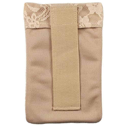 Braza Secret Stash - Lace Bra Travel Pocket Pouch - Beige, One Size