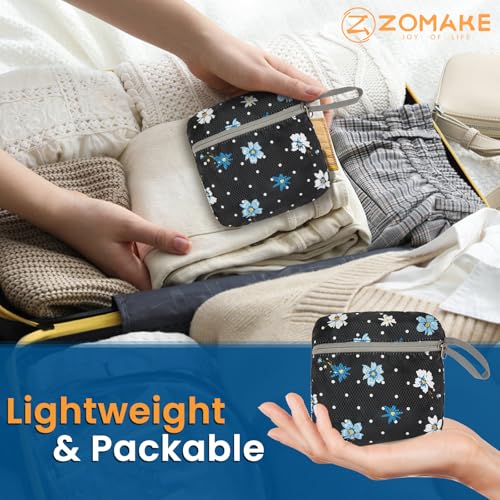 ZOMAKE Ultra Lightweight Packable Backpack 25L - Foldable Hiking Backpacks Water Resistant Small Folding Daypack for Travel(Black,Floral pattern) - color: Black,floral Pattern