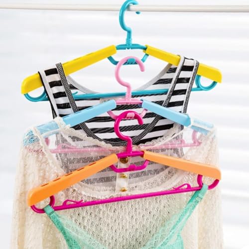 6-Pack Heavy Duty Plastic Extra-Wide Arm 15"-23" Suits Clothes Hangers with Swivel Hooks,Perfect for Coat,Jacket,Dress,Shirt,Trousers or Closet Space Saving,Pink - color: Pink+light Blue