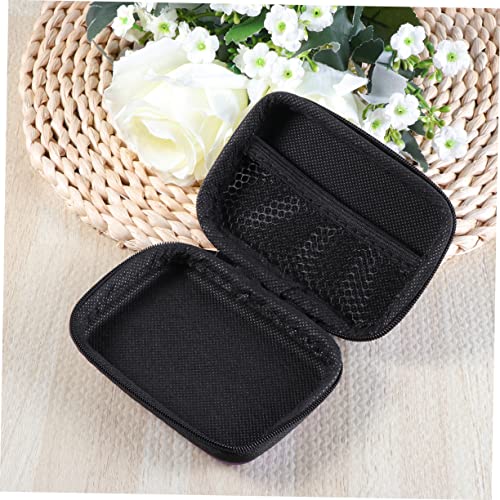 Eva Earphones Case Cable Storage Compact Travel Organizer Pouch Cable Organizer Case - color: Purple