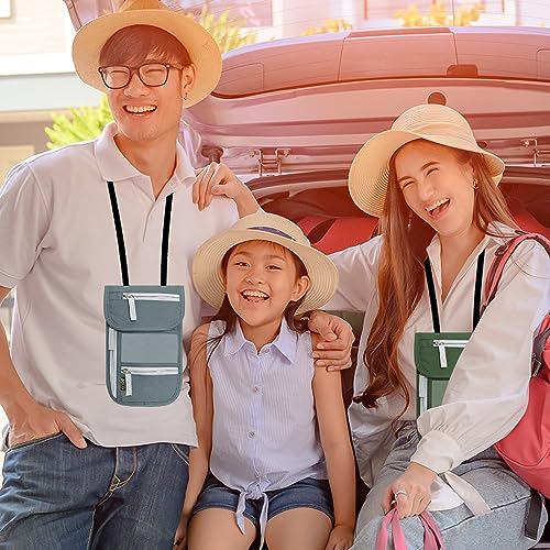 Travel Neck Wallet, RFID Blocking Passport Holder with Adjustable Neck Strap for Men and Women to Keep Cash, Credit Cards and Travel Documents Safe - A - color: ColorA