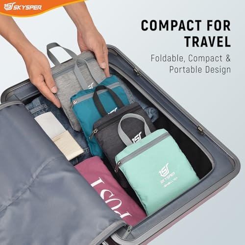 SKYSPER 10L Hiking Backpack Small Foldable Daypack Packable Lightweight Hiking Daypack Travel Day Pack for Women Men - color: Mintgreen