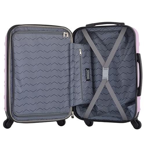Travelers Club Phoenix Luggage, Mulberry, 22-Inch Carry-On - color: Mulberry, size: 22" Carry-On