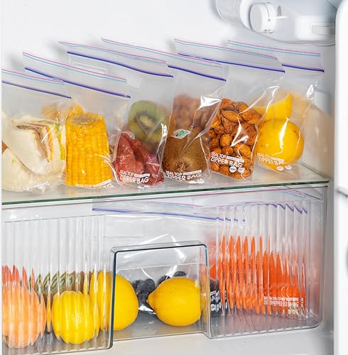 Multi-Variety Pack Slider & Seal Top Zipper Food Storage Bags, 270 Count, Featuring 2 Gallon Size, Zero BPA & Microwave-Safe (8 Boxes, 8 Sizes) - size: VARIETY 2