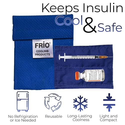 FRIO Cooling Wallet - Insulin Cooler for 45+ Hours of Stress Free On The Go - Blue - Mini - color: Blue, size: Mini