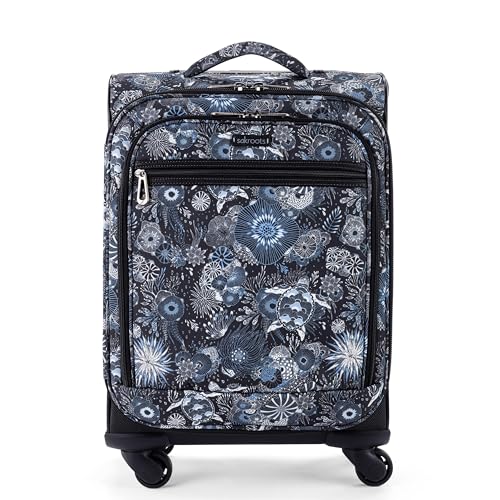 Sakroots On the Go 4 Piece Travel Bundle, Includes 21" Rolling Suitcase, Packable Large Tote, Medium & Small Pouches - color: Midnight Seascape