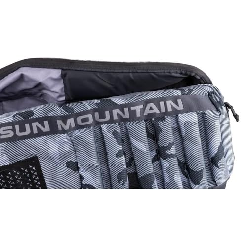 Sun Mountain Kube Golf Travel Bag, 2-Wheel Rolling System-Compact Storage Case - color: Raptor Steel