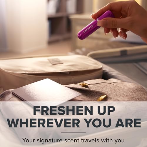 Travalo Classic HD Perfume Atomizer - Leak-Proof and TSA Approved for Air Travel - Reusable, Airtight, Easy-Fill Mini Pump Sprayer - Lightweight, Elegant Design w/Volume Window - Purple 0.17oz - color: Purple