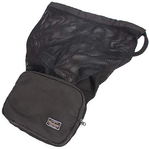 PACMAXI Snorkel Gear Bag Mesh Drawstring Backpack, Lightweight Snorkeling Equipment Bag for Mask, Snorkel, Goggles, Towel, Swim Gear – Breathable Beach Mesh Storage Bag