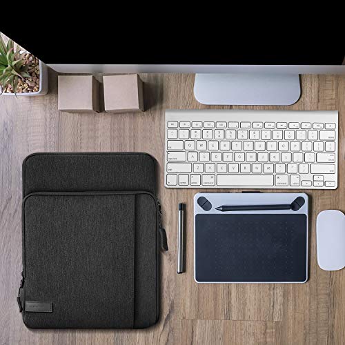 MoKo 9-11 Inch Tablet Sleeve Bag Carrying Case with Storage Pockets Fits New 11-inch iPad Air M4 2026/iPad Pro M5, iPad Pro/A16 11, iPad Air 5/4th 10.9, iPad 9/8th 10.2, Tab S8/S9 11,Black & Gray - color: Black & Gray, size: 9-11 Inch