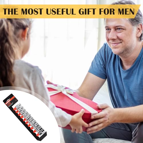 Egofine 10PCS 1/2” Drive Standard Socket Set,Shallow and Metric Socket Set(10mm-21mm,6 Point,With Hanging Bracket,Cr-V Steel - size: 1/2, style: 10PC Standard Socket Set