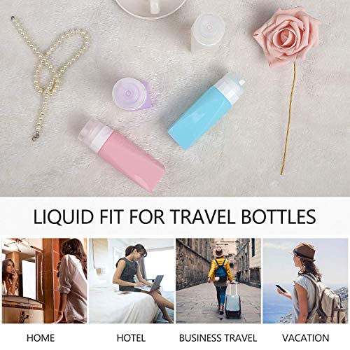 Travel Bottles Leak Proof,3 oz TSA Approved Silicone Squeezable, Refillable Containers Set for Toiletries Shampoo Conditioner Lotion - color: Multicolor