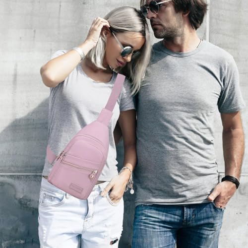 Banelu Small Sling Backpack Crossbody Bags for Women, Small Sling Bag Cross Body Bag Fanny Packs Crossbody Purses - Lilac - color: C Lilac