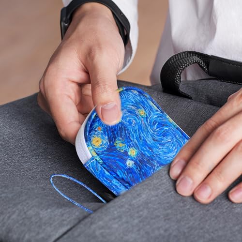 Electronics Organizer Travel Case, Cable Organizer Travel Essentials Tech Pouch,Suitable for Charger, Cable, Phone,Flash Drive,Starry Sky - color: Starry Sky
