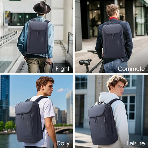 BANGE Commute backpack can hold 15.6 inch laptop,Flight approved carry on backpack for men and woman - color: Blue