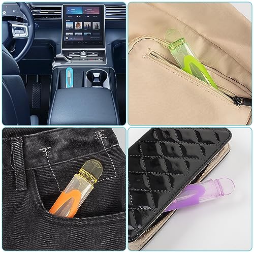 Foldable Travel Toothbrush, Portable Soft Bristles Toothbrushes Adults Size, Folding Cover Collapsible Medium Bristle Brushes Individually Wrapped Good for School Hiking Camping 4 Pieces