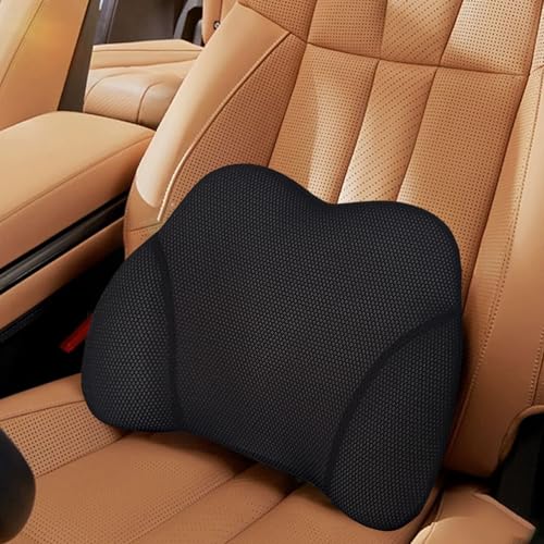 SPRFUFLY Really Amazing Lumbar Support Pillow for Car Seat - Pure Memory Foam with Breathable Removable Cover - Relieves Back Pain Lumbar Pillow(Black, 1PC) - color: Backsaver-eight