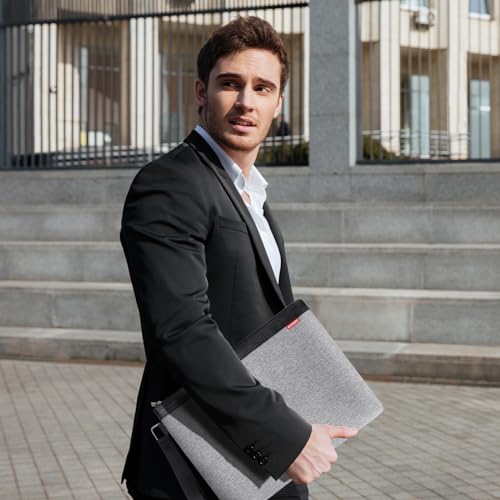 ECHSRT File Folder Document Organizer for Travel, Document Bag Zipper Pouch for Men & Women Gray - color: Gray