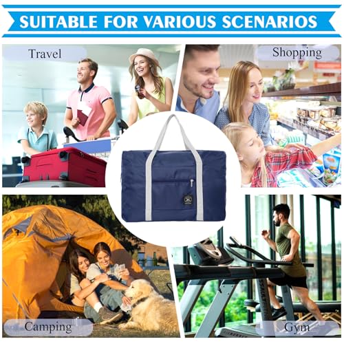 Travel Bag 36 Packes Carry on Luggage Foldable Duffel Bag Sports Gym Bag Weekender Overnight Bag Water Resistant Nylon Travel Duffel for Men Women - color: 12Blue 12Green 12Red