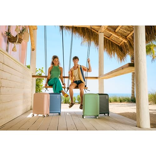 American Tourister Stratum 3.0 Carry-On Spinner, Airline Approved, Durable Hardside Luggage, Expands 1.5", RightHeight™ Adjustable Handle, Black - color: Black, size: Carry-On