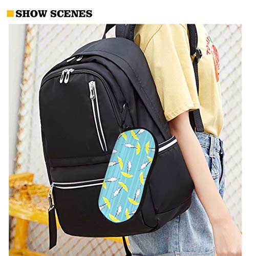 AFPANQZ Glasses Case with Carabiner Hanging Portable Neoprene Zipper Sunglasses Case Soft Lightweight - color: Basketball