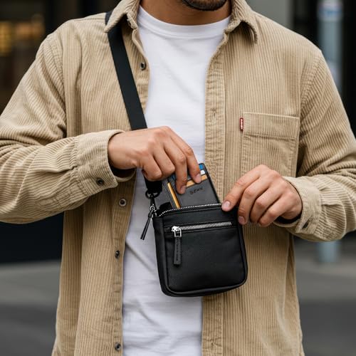 Buffway Slim Minimalist Front Pocket RFID Blocking Leather Wallets for Men and Women - Alaska Black - color: Alaska Black