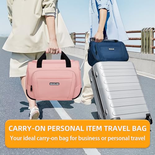 Underseat Carry On Luggage - Lightweight Travel Tote Weekender Bag Overnight Duffle for Travel, Personal Item - Pink-16Inch - color: Pink, size: 16IN