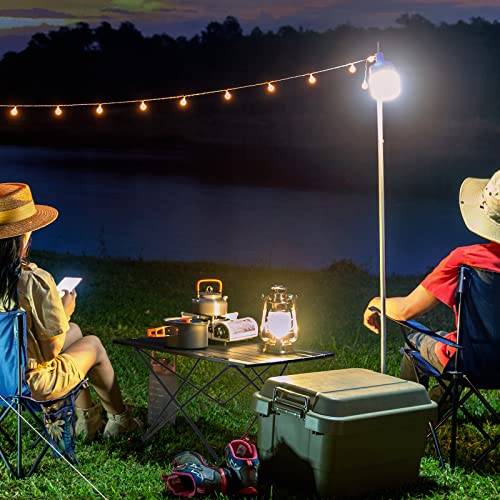Foldable Camping Side Table, Ultralight Small Beach Table Aluminum, Portable Outdoor Table with Carry Bag and Storage for Picnic, Grill, Hiking, Fishing, Sand, Camping Essentials(L) - size: 27‘’ Large