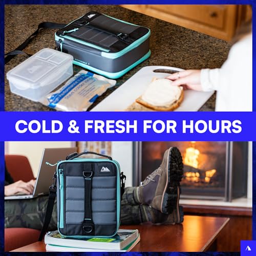 Arctic Zone Ultimate Expandable Insulated Lunch Box, Dual Compartment Insulated - Gray - color: Gray