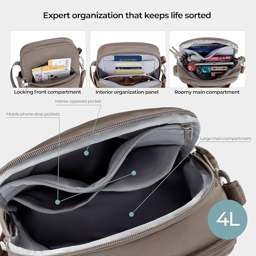Travelon Anti-Theft Classic Travel Bag - color: Hazelnut