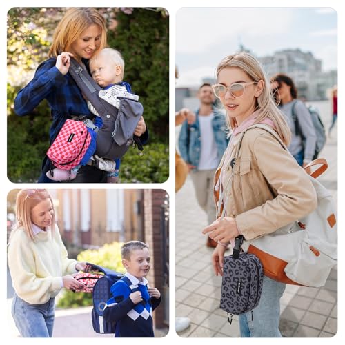 Cerbonny Small Cooler Bag Freezable Lunch Bag for Work School Travel, Leak-proof, Insulated, Waterproof, Portable, Pink Checkerboard - color: Pink Checkered