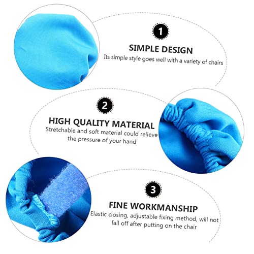 Elastic Polyester Chair Armrest Covers Protective Sleeves for Study Chairs Stretchable Pressure-Relief Suitable for Office Home Gaming and Airplane Seating